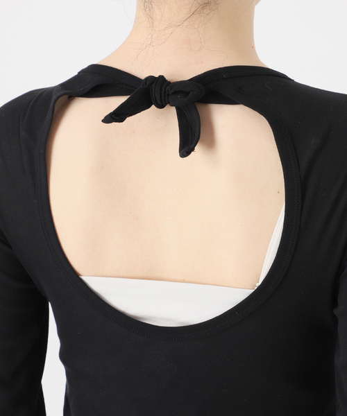 babaco tシャツ 「babaco/ババコ」Twisted Cotton Back Tied