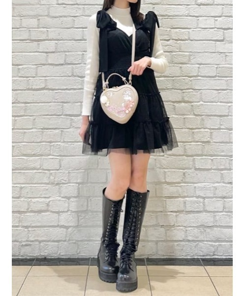 未使用級✨️サマンサベガ ミス・バニー ハート型 ショルダーバッグ 花柄 人気 Samantha Vega ショルダーバッグ バッグ 「ミス・バニー