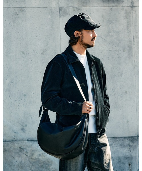 ゆうま様 wjk EX.HEAVY CRESCENT MOON BAG ブラック wjk ショルダーバッグ big crescent moon bag メンズ : ZOZOTOWN