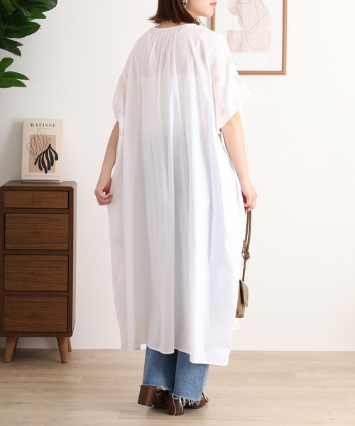 千絵様　【定価17,380円】CLOVE　ロングカジュアルシャツ　ホワイト　M ITC（ファッション）（色：ホワイト系）のおすすめ人気商品一覧