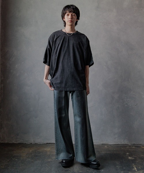 HARE　ブリーチデニムパンツ HARE ジーンズ ラインブリーチデニムパンツ(HARE) メンズ