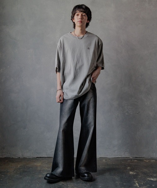 HARE　ブリーチデニムパンツ HARE ジーンズ ラインブリーチデニムパンツ(HARE) メンズ