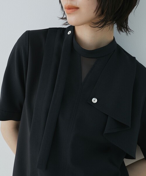 お手頃価格 UNITED ACETATEボウタイブラウス シャツ ブラウス TOKYO トップス