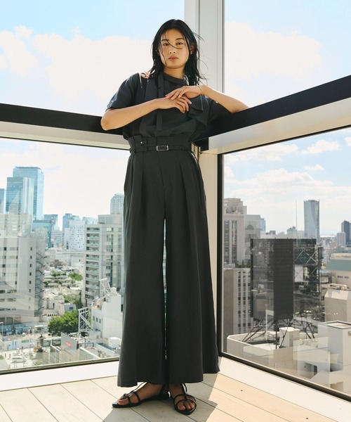 【UNITED TOKYO】ACETATEボウタイブラウス【ウォッシャブル】 UNITED TOKYO ブラウス シャツ 「再入荷なし！」ACETATEボウタイ