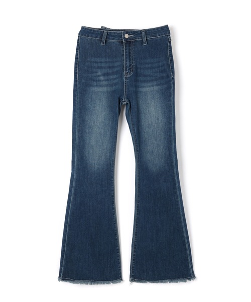 M DOLLY ジーンズ デニム デニムパンツ back ribbon flare denim pants