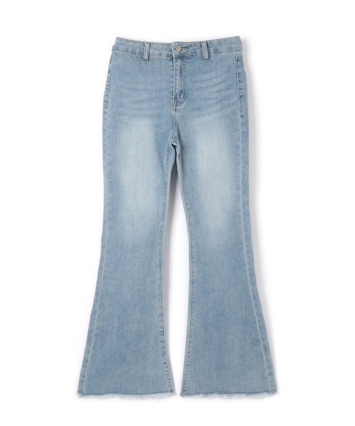 M DOLLY ジーンズ デニム デニムパンツ back ribbon flare denim pants