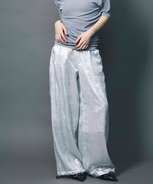 パンツ SHINY POCKET DETAIL JOGGERS led.tokyo パンツ 「led.tokyo」SHINY JOGGER PANTS/シャイニー