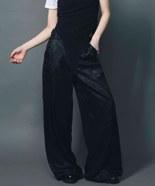 パンツ SHINY TRIMS JOGGERS セール】【led.tokyo】SHINY JOGGER PANTS/シャイニージョガー