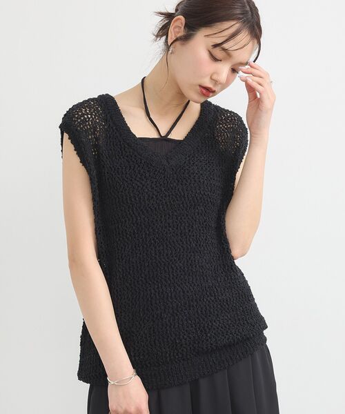 JUNIOR GAULTIER メッシュ デザイン ベスト ジレ 40 JUNIOR GAULTIER メッシュ デザイン ベスト ジレ 40 BAB ベスト