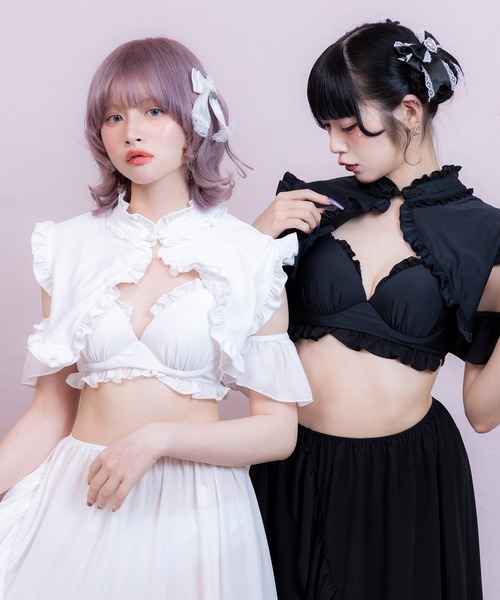 【DearMyLove】水着 新品未使用 DearMyLove 水着 角襟チャイナセーラー水着 レディース