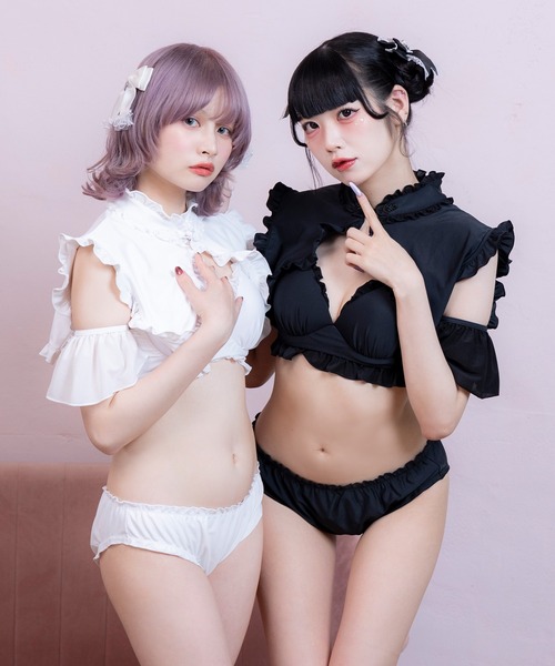 dearmylove 水着 フリルレース重ねハート型水着 – レディースファッション通販の
