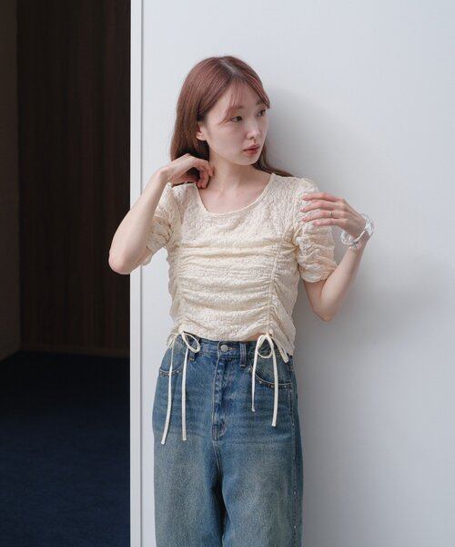 Kastane（カスタネ） tシャツ 「新色追加」ポコポコレースフラワー