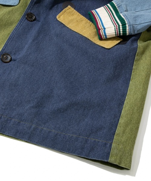 「go slow caravan」 コート MEDIUM ネイビー メンズ_画像7