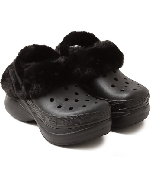 新品　クロックス　スーパーベイ　クロッグ　サンダル　ブラック　厚底　2460 crocs（クロックス） 厚底 サンダル crocs Bae Lined Clog