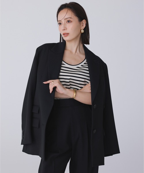 「anuans」 半袖Tシャツ FREE ベージュ レディース