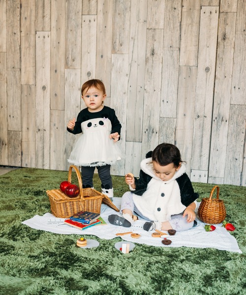 kids zoo（キッズズー） ポンチョ 動物ボアケープ キッズ 子供服