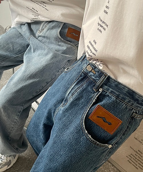 MASONPRINCE 「MASONPRINCE」 加工デニムパンツ M ライトグレー