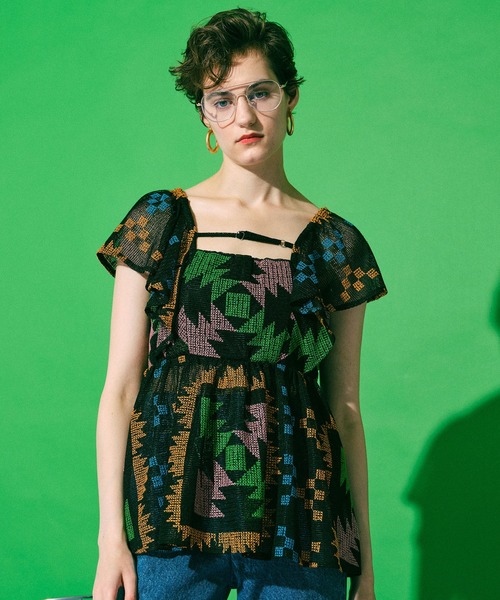 MAISON SPECIAL 「MAISON SPECIAL」 半袖カットソー FREE ブラック