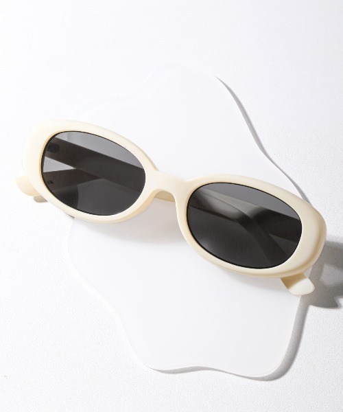 LUXSTYLE（ラグスタイル） サングラス レトロオーバルサングラス