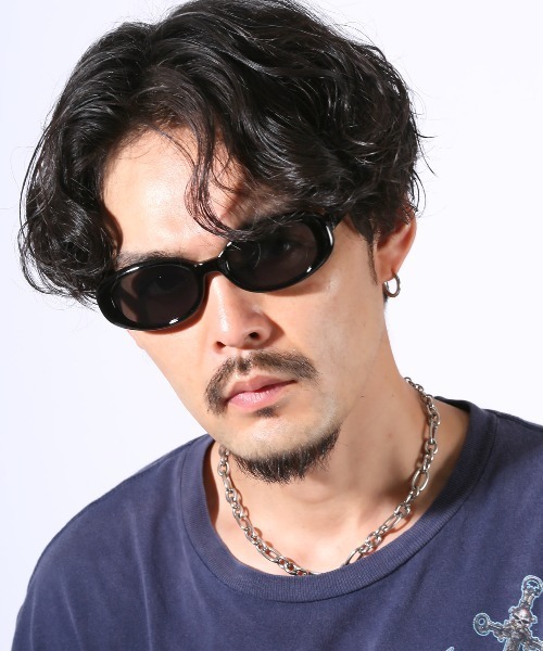 LUXSTYLE（ラグスタイル） サングラス レトロオーバルサングラス