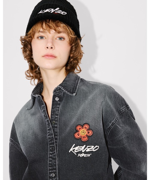 ブラウス シャツ 'Kenzo x Futura 2000' エンブロイド ワークウエア シャツ レディース