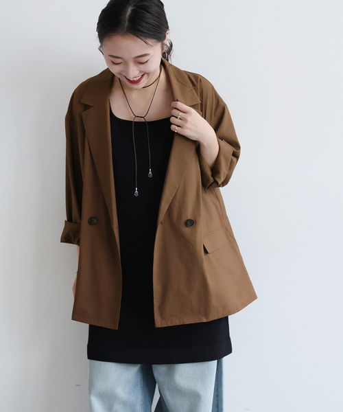 JOURNAL STANDARD relume★ スプリングコート　F ダブル JOURNAL STANDARD relume コート アウター ダブルフロントライト