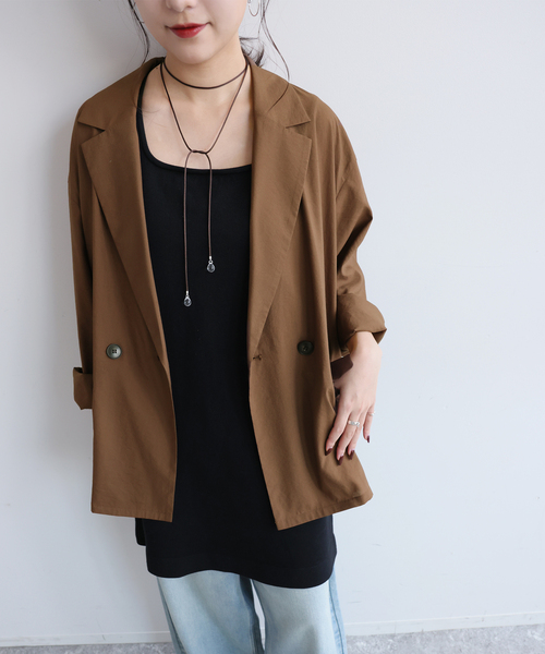 JOURNAL STANDARD relume★ スプリングコート　F ダブル JOURNAL STANDARD relume コート アウター ダブルフロントライト