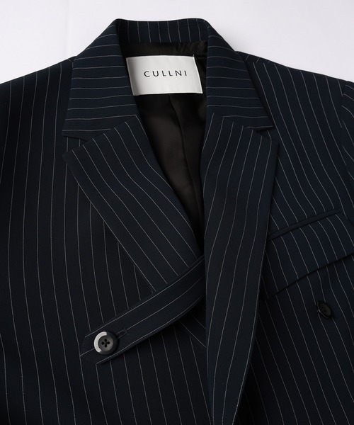 CULLNI Double Satin ZIP Pocketテーラードジャケット CULLNI（クルニ）の「Double Satin ZIP Pocket Tailored Jacket