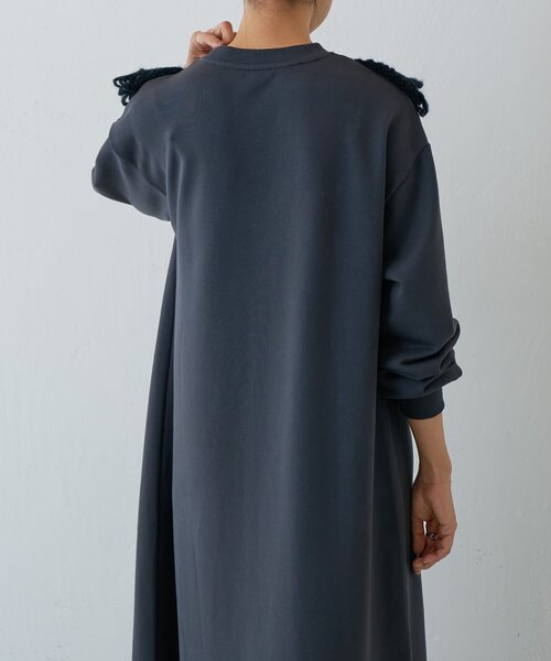 BEARDSLEY（ビアズリー） ワンピース タムレース裏毛ワンピース