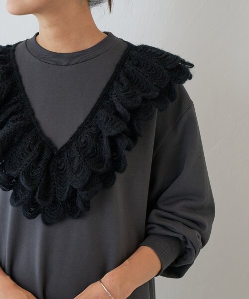 BEARDSLEY（ビアズリー） ワンピース タムレース裏毛ワンピース