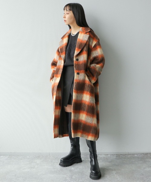 HARE（ハレ） チェスターコート FREE オレンジ レディース : ZOZOTOWN