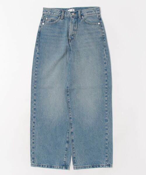[LOWRYS FARM] обработка Denim брюки SMALL голубой женский 