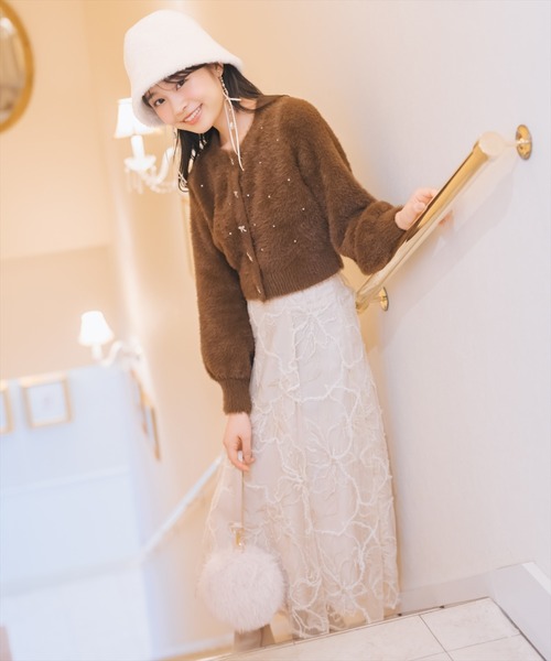 WILLSELECTION（ウィルセレクション） スカート ラメ刺繍チュール