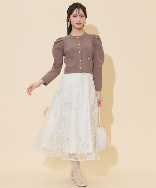 WILLSELECTION【今季新品】完売！ラメ刺繍チュールフレアスカート WILLSELECTION｜ラメ刺繍チュールフレアスカート | Rakuten Fashion