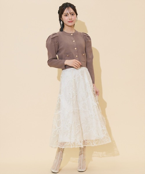 WILLSELECTION（ウィルセレクション） スカート ラメ刺繍チュール