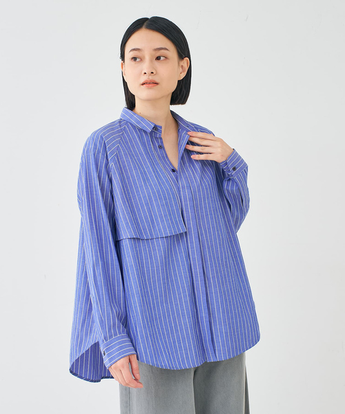 collex（コレックス） ブラウス シャツ フラップミニ衿ブラウス