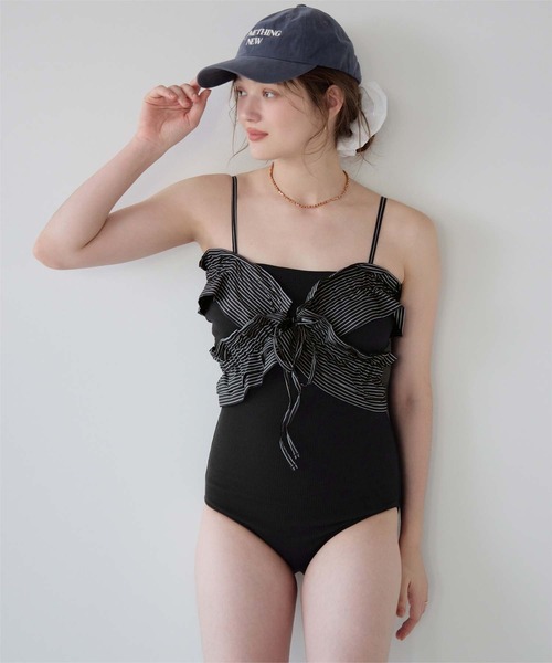 SEA DRESS（シードレス） 水着 フリルビスチェ付ワンピース/水着
