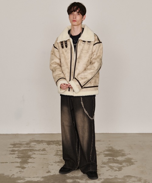 「Revo.」 「suggestion」ブルゾン M ブラック メンズ_画像6