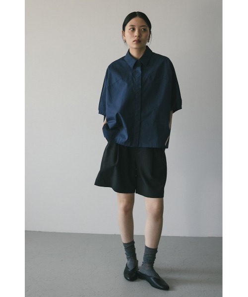 「STYLEMIXER」 半袖シャツ FREE ネイビー レディース_画像7