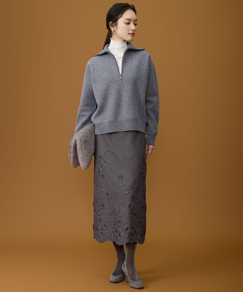 自由区（ジユウク） スカート エンブロイダリー スカート : ZOZOTOWN