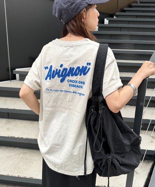「DISCOAT」 半袖Tシャツ FREE ライトベージュ レディース_画像9