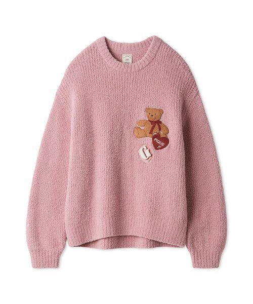 【美品】ジェラートピケ モコモコルームウェア ピンク ロゴ ショート丈 セット 美品】ジェラートピケ モコモコルームウェア ピンク ロゴ ショート丈