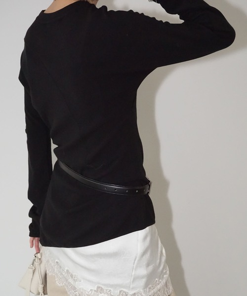 tシャツ アシンメトリーデザイントップス chw25a108 レディース メンズの画像
