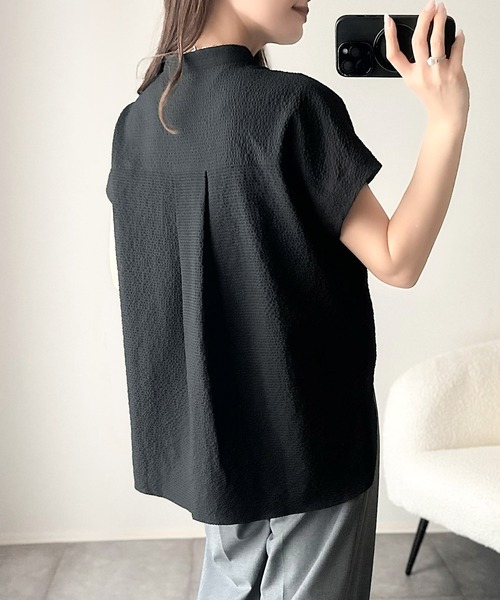 「classicalelf」 半袖ブラウス X-LARGE ブラック レディース_画像8