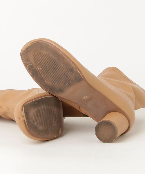 「mio notis」 ショートブーツ 39 ベージュ レディース_画像3