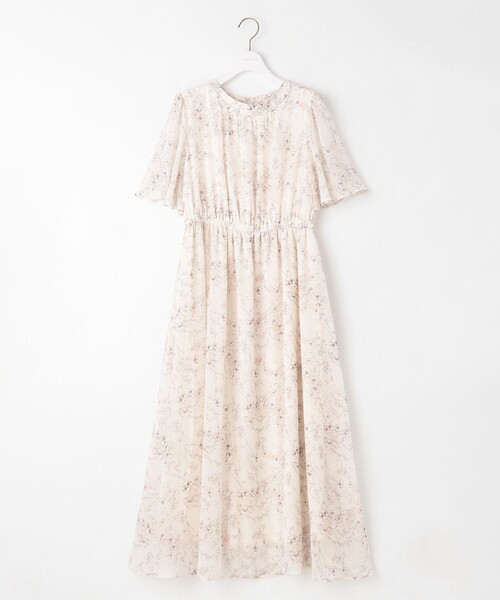 「ANY SIS」 半袖ワンピース 2 ベージュ レディース_画像6