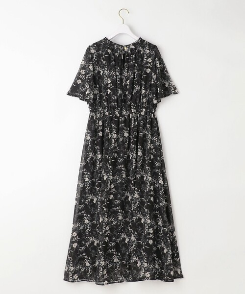 「ANY SIS」 半袖ワンピース 2 ベージュ レディース_画像8