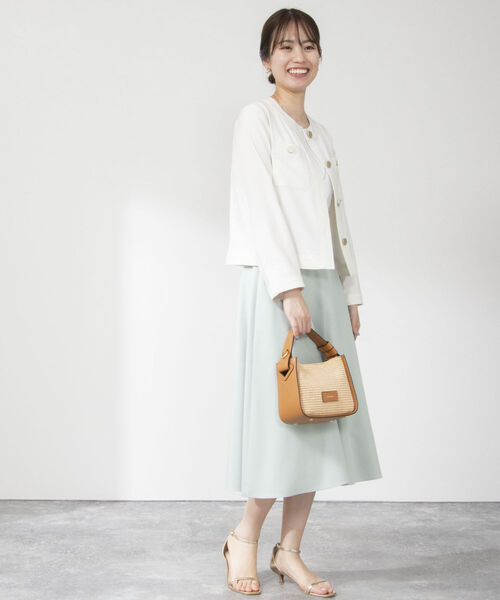 NOLLEY'S（ノーリーズ） ノーカラージャケット 36 ネイビー レディース