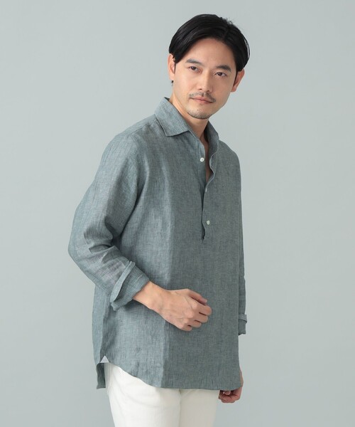 シャツ Maria Santangelo / POLO JP リネン プルオーバー シャツ メンズの画像