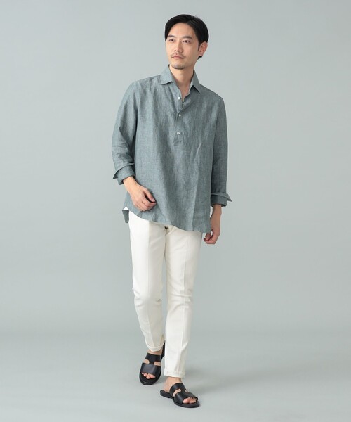 シャツ Maria Santangelo / POLO JP リネン プルオーバー シャツ メンズの画像